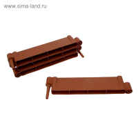 Грядка пластиковая, 55 &times; 55 &times; 13 см, терракотовая, &laquo;Плюс&raquo;