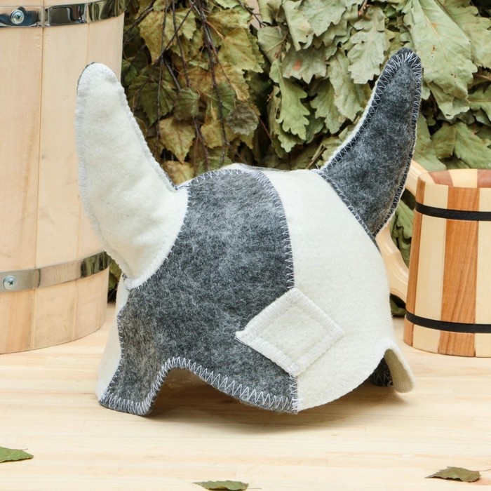 Шапка для бани Шапка для бани "Викинг" комбинированная