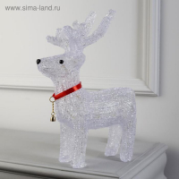 Светодиодная фигура &laquo;Оленёнок&raquo; 28 &times; 36 &times; 10 см, акрил, 10 LED, батарейки ААх2 (не в комплекте), свечение мульти (RGB)