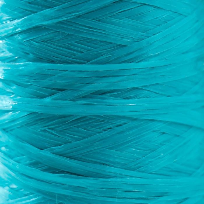 Пряжа "Для вязания мочалок" 100% полипропилен 400м/100&plusmn;10 гр в форме цилиндра (бирюза)