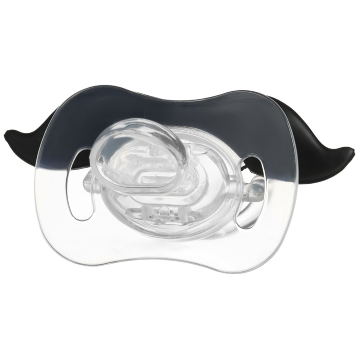 Соска - пустышка силиконовая ортодонтическая &laquo;Мишка&raquo;, от 0 мес., с колпачком, цвет черный