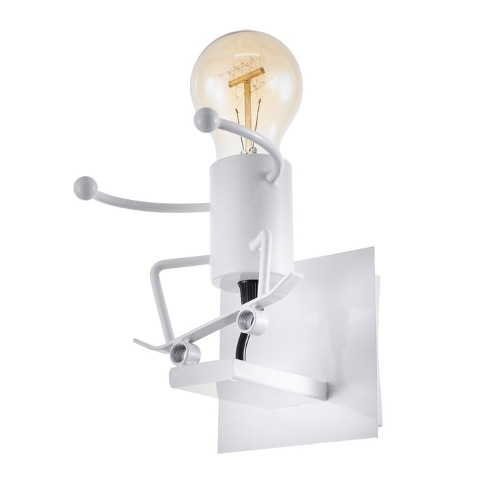 Бра "Человечек" E27 40Вт белый 14х14х17 см