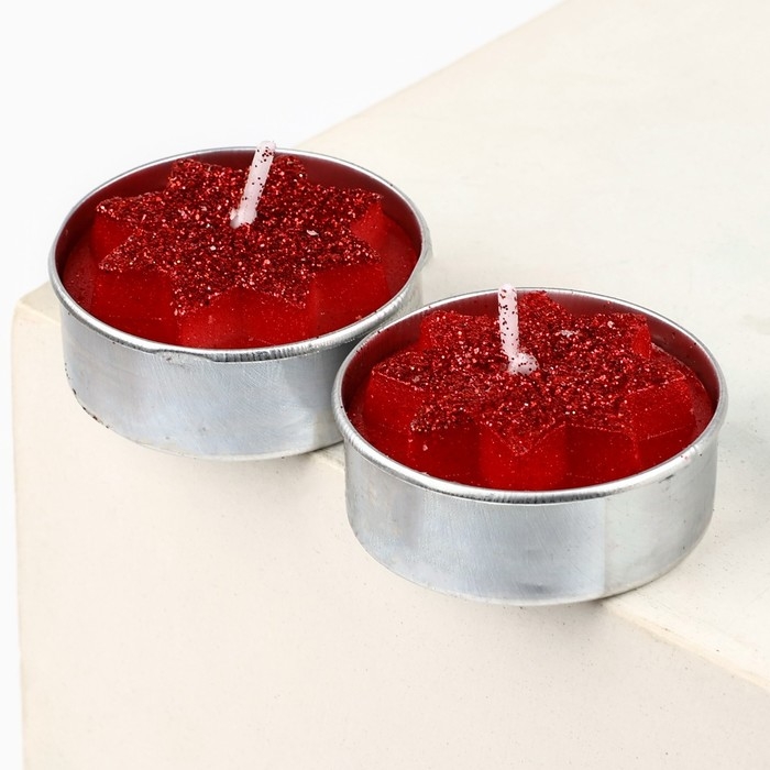 Новогодние свечи &laquo;Счастья&raquo;, набор 3 шт.