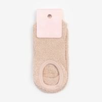 Носки нескользящие, цвет молочный, размер 36-39