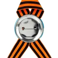 Значок закатной с георгиевской лентой &laquo;9 Мая&raquo;, МИКС