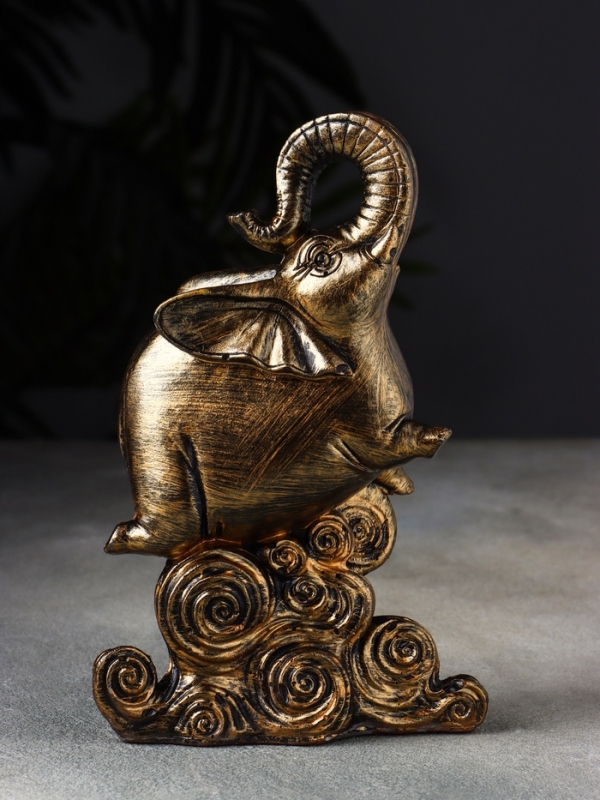 Фигура "Слон на волне" 19х13х6 см