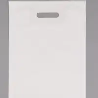 Пакет полиэтиленовый с вырубной ручкой, Белый 30-40 См, 60 мкм