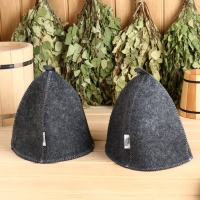 Набор из 2 шапок: "Хозяин бани" и "Жена хозяина бани"