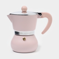 Кофеварка гейзерная "Облако" на 3 чашки, цвет розовый Кофеварка гейзерная "Облако" на 3 чашки, цвет розовый
