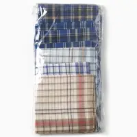 Платки носовые мужские Экономь и Я "Квадрат" 38*38 см, (набор 10 шт), рис. МИКС,100% пэ