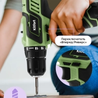 Аккумуляторная дрель-шуруповерт КТ-6494 - 120 Вт