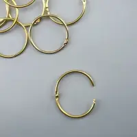 Кольцо для творчества (для фотоальбомов) "Золото" набор 10 шт внутр. d= 4,5 см внешн. d=5см