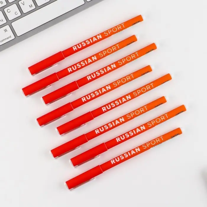 Ручка пластик с колпачком шариковая &laquo;Russian sport&raquo;, синяя паста, 0.7 мм