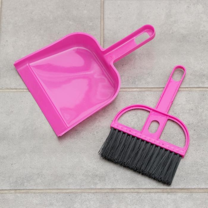 Щётка для пола с совком &laquo;Чистота&raquo;, 20&times;13 см, цвет МИКС
