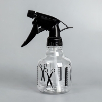 Распылитель парикмахерский, 250 мл, чёрный, прозрачный