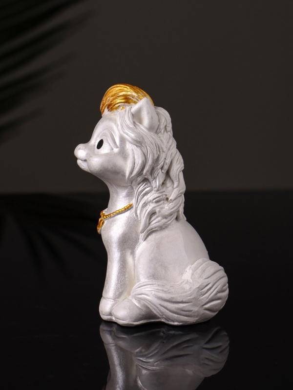 Статуэтка "Пони с подковой" 8х5х5 см, перламутр