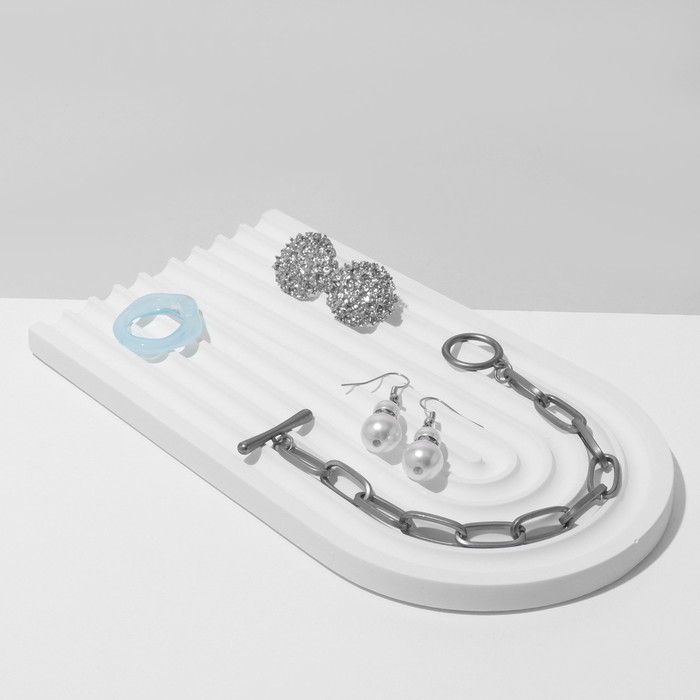 Подставка для украшений универсальная &laquo;Арка&raquo;, 20&times;11&times;1 см, цвет белый