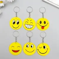 Брелок пластик мягкий "Смайл" МИКС 6х6 см