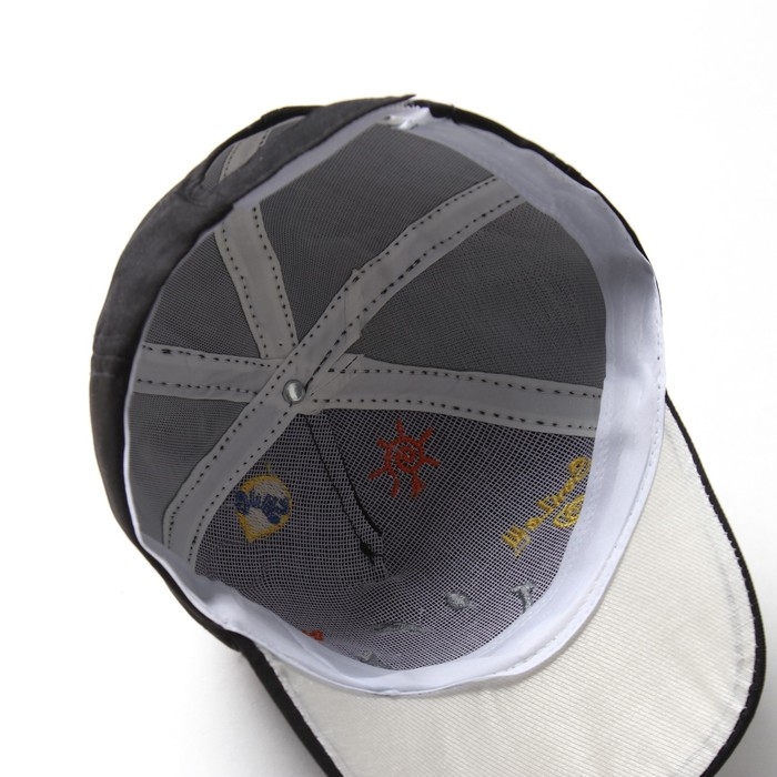 Кепка детская MINAKU "Смайл", цв. черный, р-р 44-46