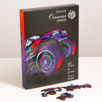 Пазл деревянный фигурный «Огненная гонка», 63 элементов Пазл деревянный фигурный «Огненная гонка», 63 элементов