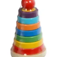 Пирамидка-сортер  детская развивающая