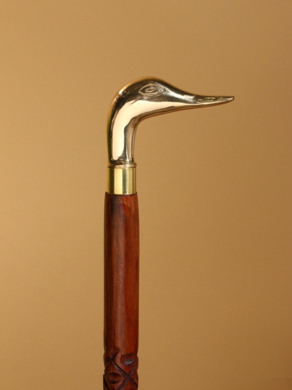 Трость &laquo;Селезень&raquo;, шишам, латунь, 95 см