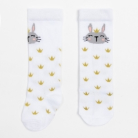 Гольфы Крошка Я «Зайчик» 12-14 см, цвет белый Гольфы Крошка Я «Зайчик» 12-14 см, цвет белый