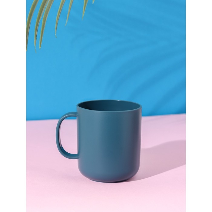 Кружка пластиковая Доляна &laquo;Дракончик&raquo;, 350 мл, цвет бирюзовый