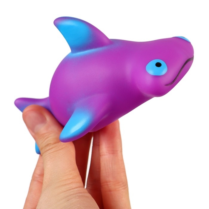 Набор резиновых игрушек для ванны &laquo;Море&raquo;, с пищалкой, 6 шт, Крошка Я