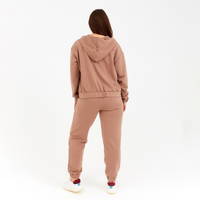 Костюм женский (толстовка, брюки) MINAKU: Casual collection цвет бежевый, размер 52 Костюм женский (толстовка, брюки) MINAKU: Casual collection цвет бежевый, размер 52