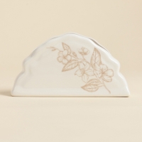 Салфетница SL Home &laquo;Аманде&raquo;, 15&times;4&times;7,8 см, фарфор, белая