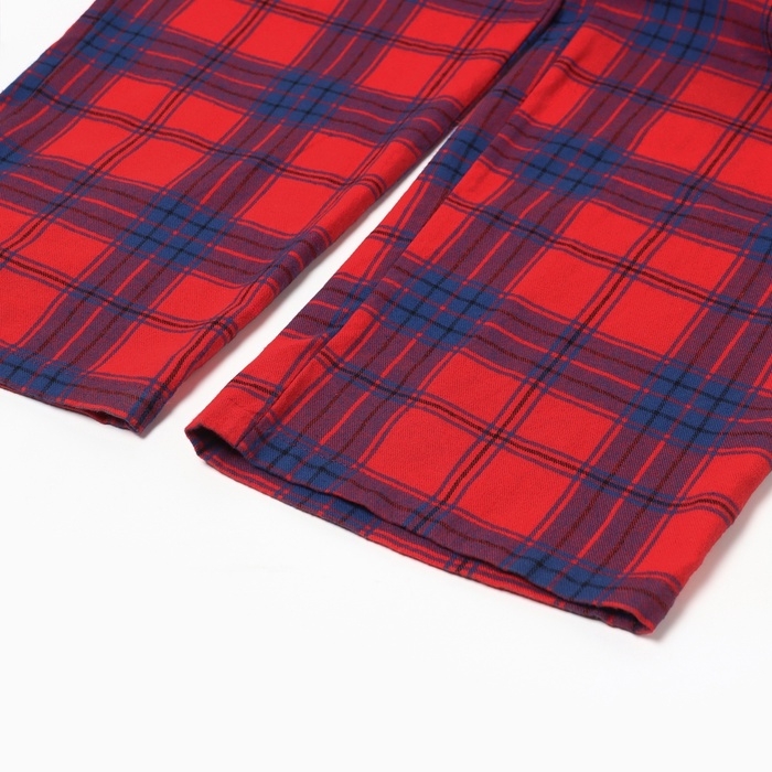 Пижама мужская из фланели (рубашка и брюки) KAFTAN р.56