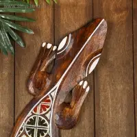 Панно &laquo;Геккон&raquo;, 100&times;17&times;1 см, дерево