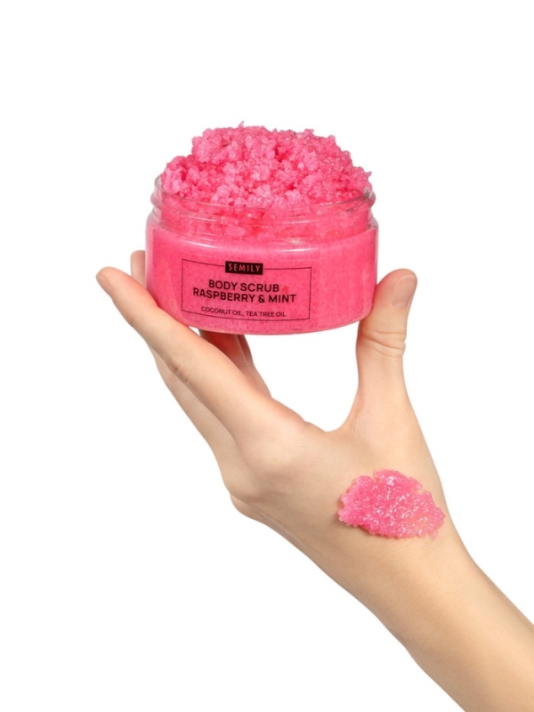 Скраб для тела Semily с малиной и мятой, 300 мл