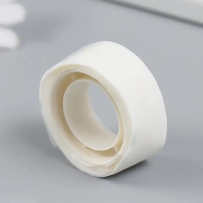 Клейкая лента двухсторонняя "Круглый прозрачный" 100 шт в рулоне