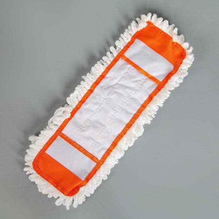 Насадка для плоской швабры Доляна, микрофибра, 40&times;12 см, цвет МИКС