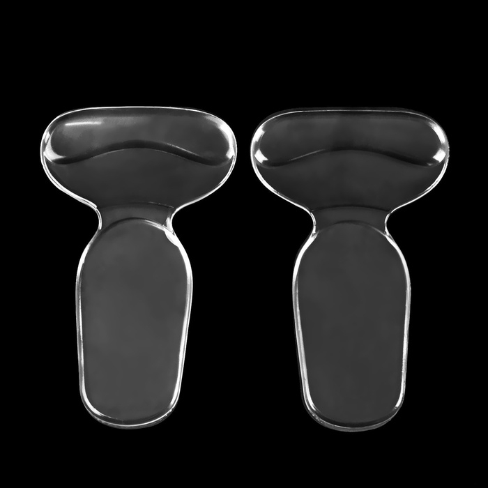 Пяткоудерживатели для обуви, с подпяточником, на клеевой основе, силиконовые, 14 × 8,5 см, пара, цвет прозрачный Пяткоудерживатели для обуви, с подпяточником, на клеевой основе, силиконовые, 14 × 8,5 см, пара, цвет прозрачный