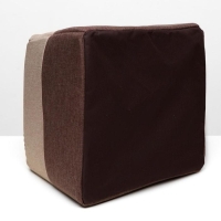 Дом &ndash; трансформер "Квадрат", рогожка, поролон, 43 х 42 х 34 см, бежево-коричневый