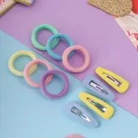 Набор для волос &laquo;Аделия&raquo;: 10 резинок 3 см, 4 невидимки 3.5 см, классик колор, МИКС