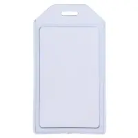 Бейдж вертикальный 54 х 85 мм, ErichKrause прозрачный корпус