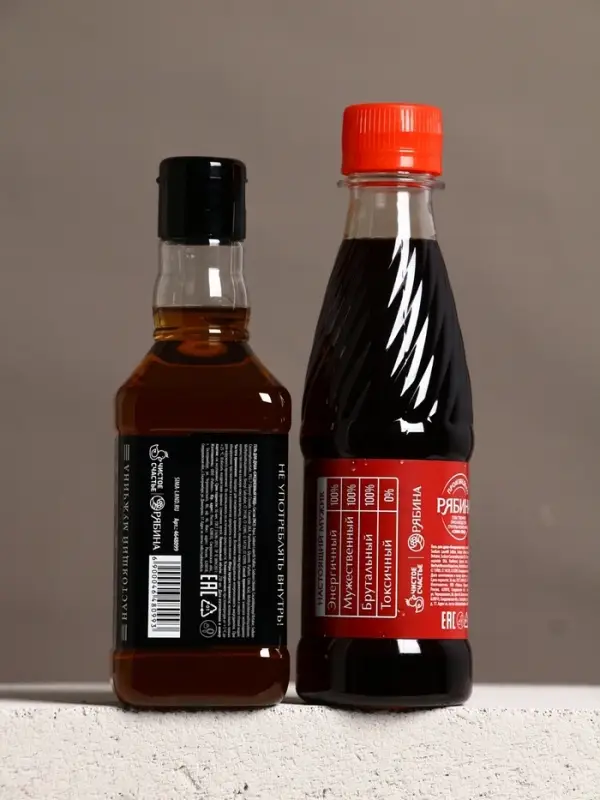 Подарочный набор мужской: гель для душа виски и кола 2 шт х 250 мл, Чистое счастье