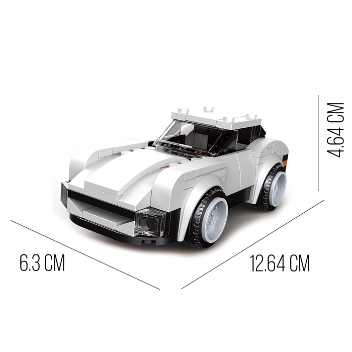 Конструктор блочный &laquo;Спорткар&raquo;, 10 вариантов сборки, 181 деталь