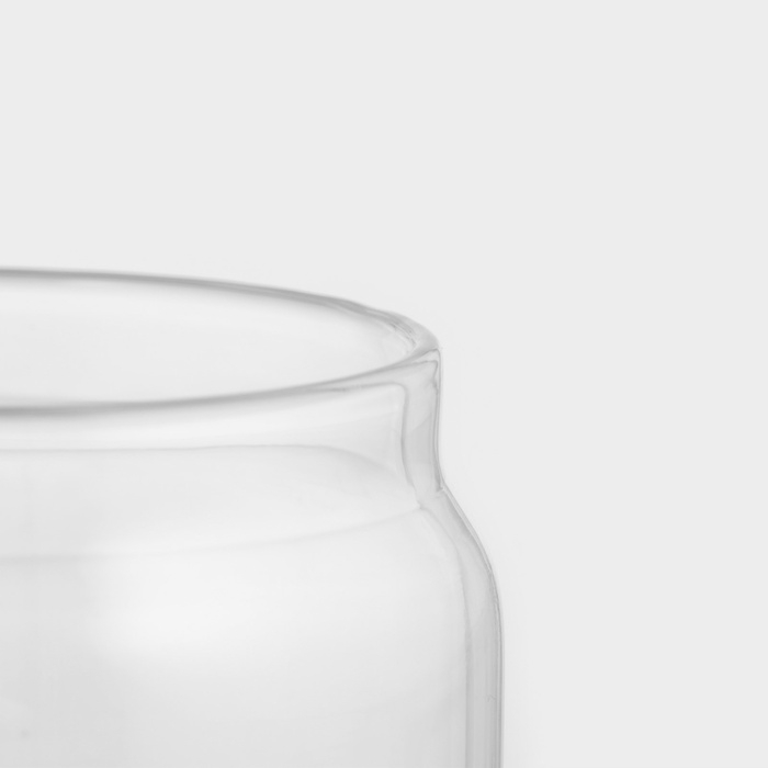 Банка стеклянная для сыпучих продуктов с деревянной крышкой Magistro Village, 450 мл, 9&times;10 см