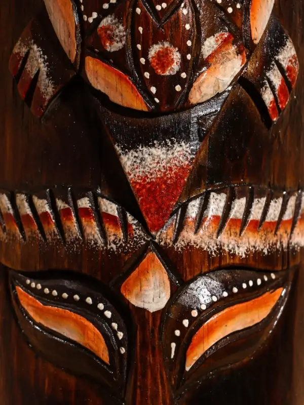 Маска &laquo;Абориген и ящерица&raquo;, 50&times;12&times;4 см, дерево, МИКС