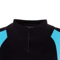 Термобельё женское (джемпер, леггинсы), цвет чёрный/голубой, размер 52