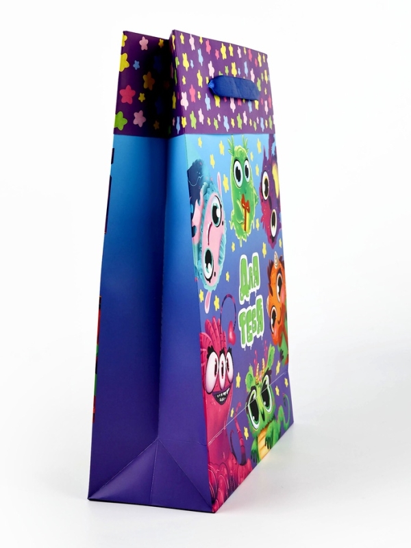 Пакет ламинированный двухсторонний &laquo;Монстрики&raquo;, L 31 &times; 40 &times; 11,5 см