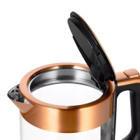 Чайник электрический стеклянный с подсветкой КТ-6656 - 1.5 л