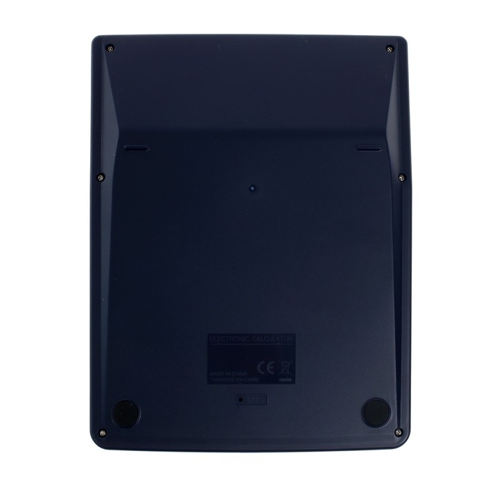 Калькулятор настольный большой, 12-разрядный, SKAINER SK-555BL, 2 питание, 2 память, 155 x 205 x 35 мм, синий