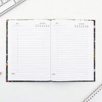 Ежедневник А5, 160 л. твердая обложка &laquo;Цветы. Паттерн&raquo;