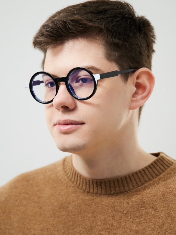 Очки имиджевые женские, для компьютера, ширина 14.3 см, дужка 14.5 см, линза 6.1 х 5.2 см